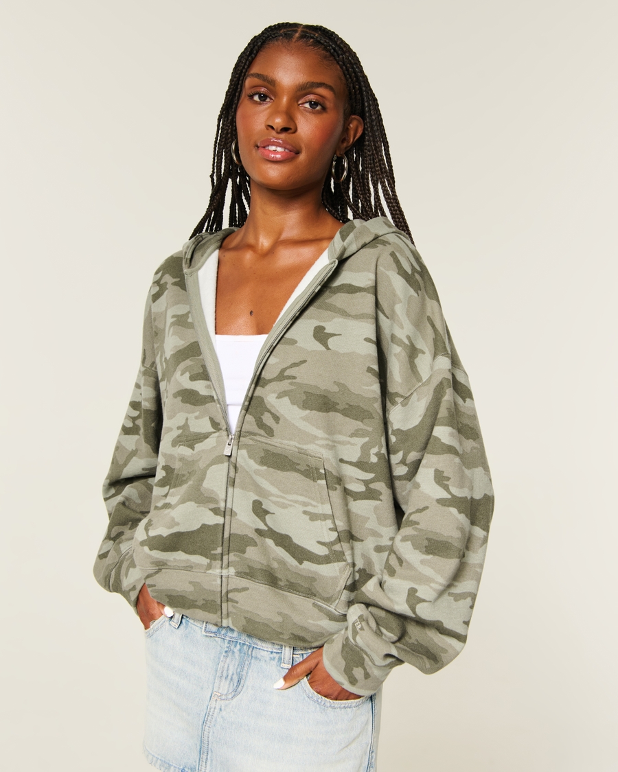 Hollister Feel Good Easy Zip-Up Hoodie