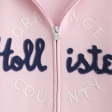 Hollister Feel Good Slim Zip-Up Logo Graphic Hoodie